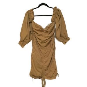 O. Vianca | Ruched Sheared Pull tie Dress | M